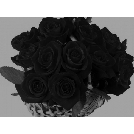 Black Romance - 18 Stems Basket